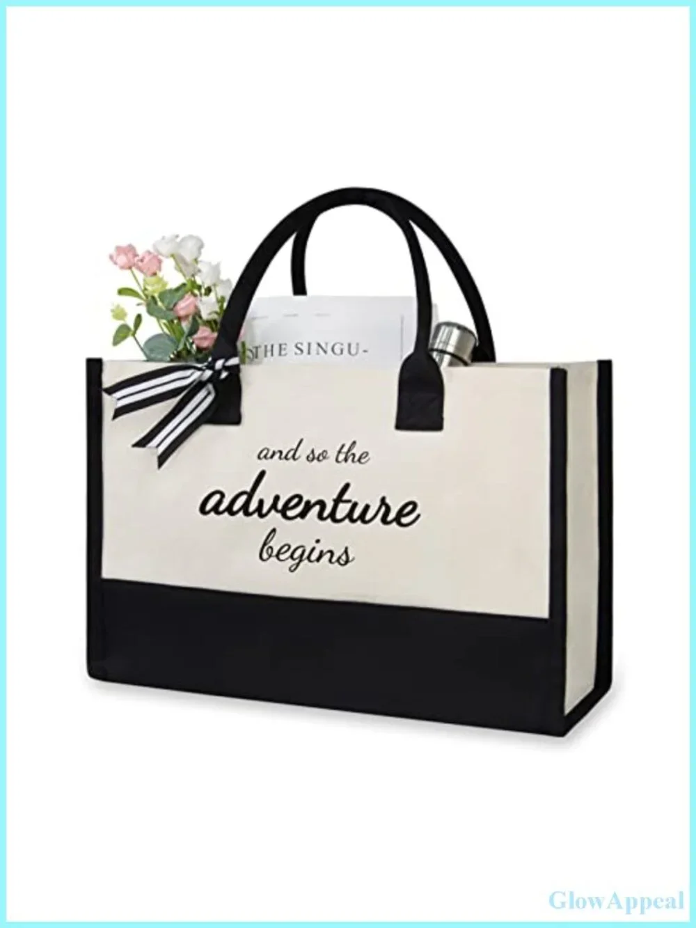 Canvas Tote Bag for Bride, Bridal Shower Gift, Wedding Bachelorette Shoulder Bag